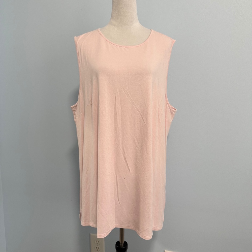 J Jill Plus Sleeveless Pale Pink‎ Top Size 3XL